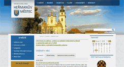 Desktop Screenshot of hermanuv-mestec.cz